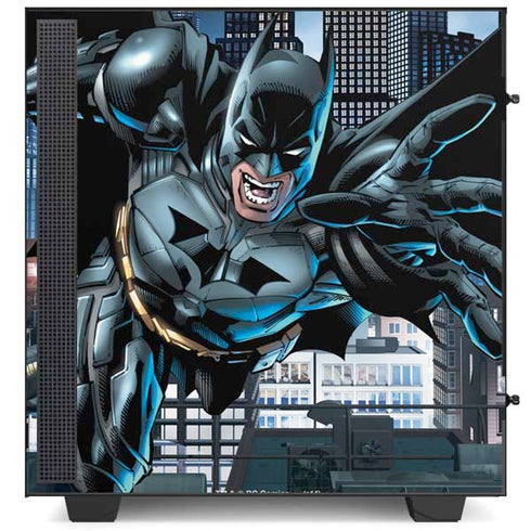 DC Comics Batman Dark Knight Comic Art Action Pose NZXT H510 Compact ATX Mid-Tower Case Skin