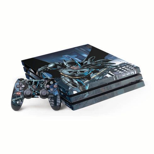 DC Comics Batman Dark Knight Comic Art Action Pose PS4 Pro Bundle Skin