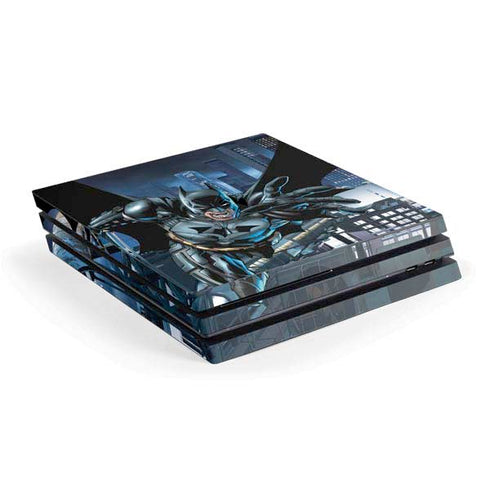 DC Comics Batman Dark Knight Comic Art Action Pose PS4 Pro Console Skin