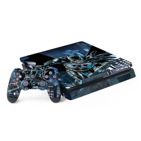 DC Comics Batman Dark Knight Comic Art Action Pose PS4 Slim Bundle Skin