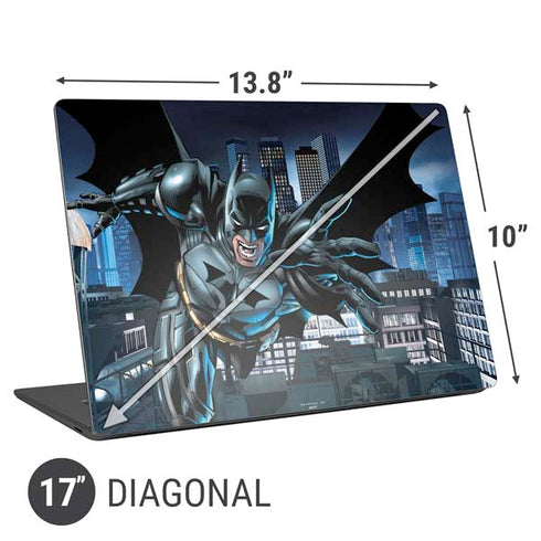 DC Comics Batman Dark Knight Comic Art Action Pose Universal Laptop 17in (13.8 x 10in) Skin