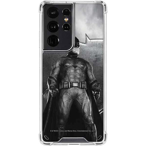 The Justice League (2017) Batman Poster Galaxy S21 Ultra 5G Clear Case