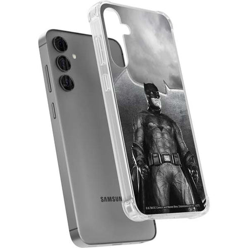 The Justice League (2017) Batman Poster Galaxy S24 Plus Clear Case