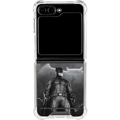 The Justice League (2017) Batman Poster Galaxy Z Flip5 5G Clear Case