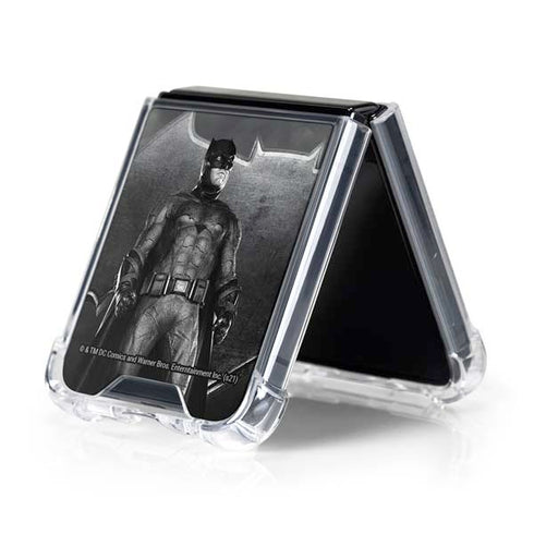 The Justice League (2017) Batman Poster Galaxy Z Flip5 5G Clear Case