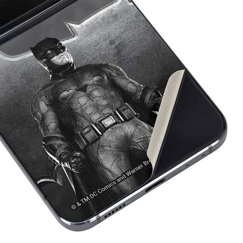 The Justice League (2017) Batman Poster Galaxy Z Flip5 5G Skin