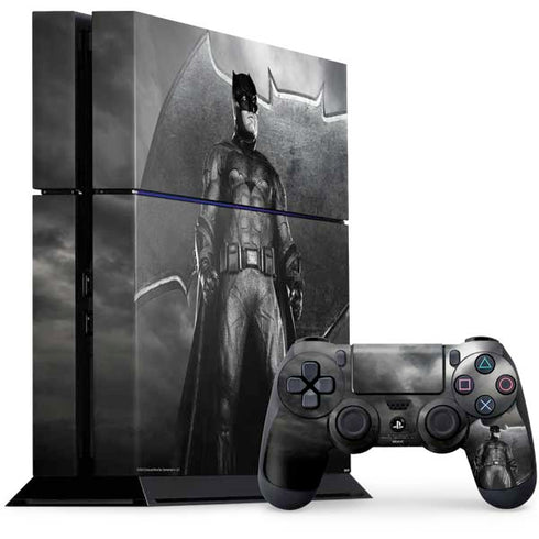 The Justice League (2017) Batman Poster PS4 Console and Controller Bundle Skin