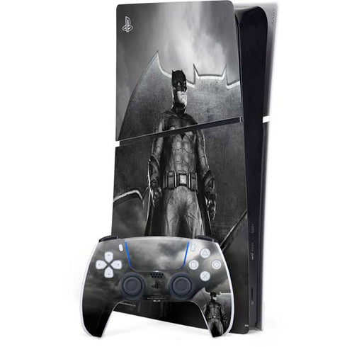 The Justice League (2017) Batman Poster PS5 Slim Digital Edition Bundle Skin