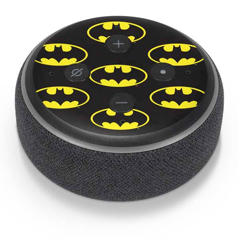 DC Comics Batman Logo Pattern Amazon Echo Dot Skin