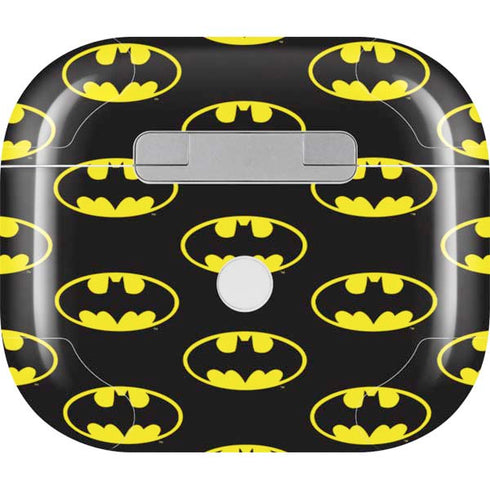 DC Comics Batman Logo Pattern Apple AirPods (3rd Gen 2021) Skin