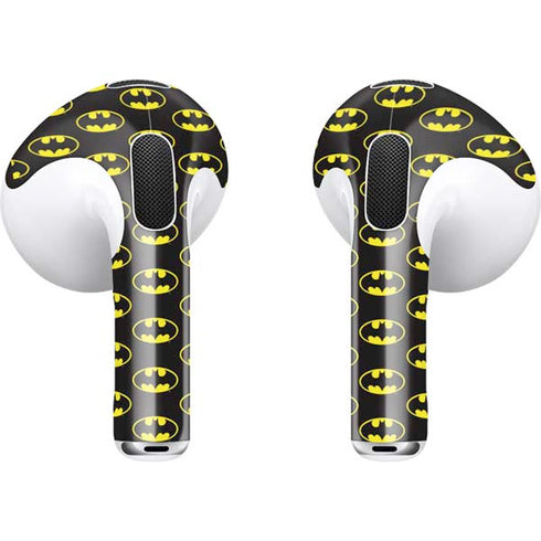 DC Comics Batman Logo Pattern Apple AirPods (3rd Gen 2021) Skin