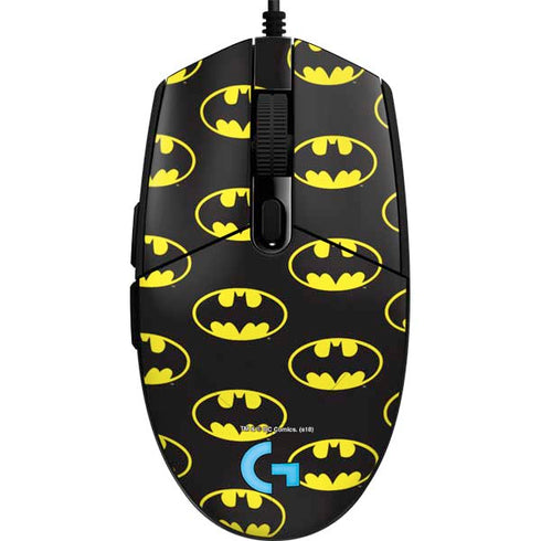 DC Comics Batman Logo Pattern G203 Prodigy RGB Wired Gaming Mouse Skin