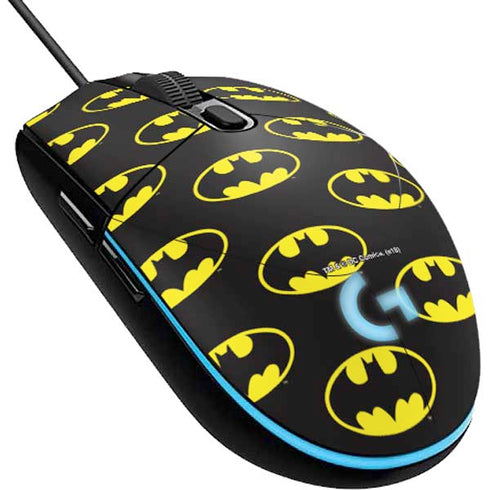 DC Comics Batman Logo Pattern G203 Prodigy RGB Wired Gaming Mouse Skin