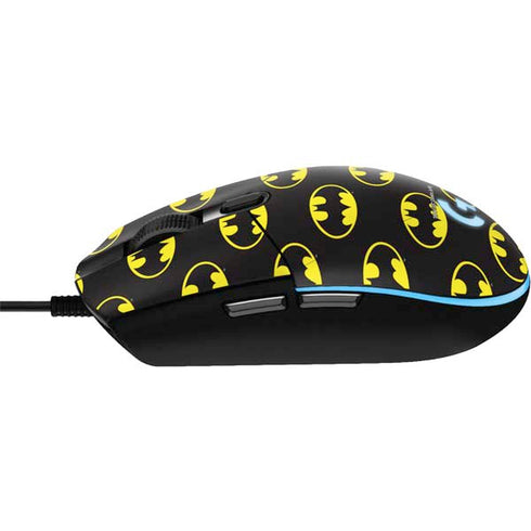 DC Comics Batman Logo Pattern G203 Prodigy RGB Wired Gaming Mouse Skin