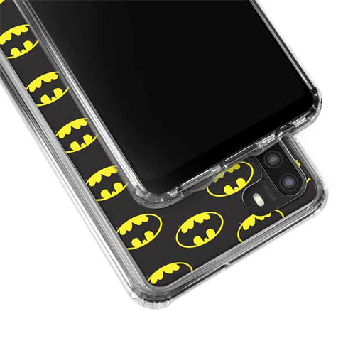 DC Comics Batman Logo Pattern Galaxy A21 Clear Case