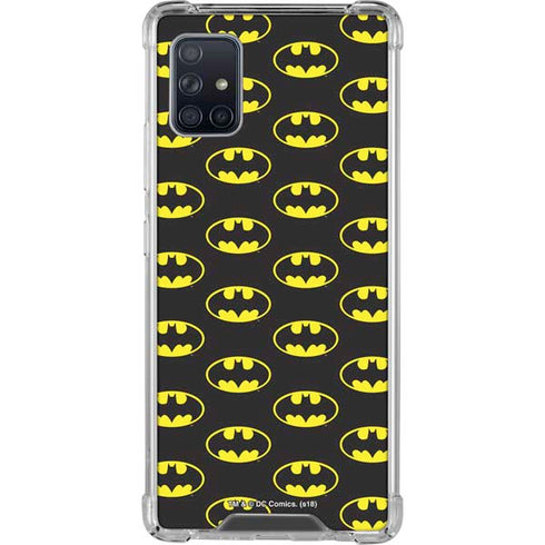 DC Comics Batman Logo Pattern Galaxy A51 5G Clear Case