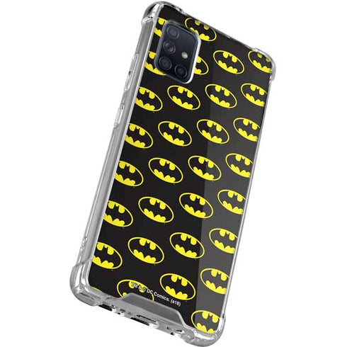 DC Comics Batman Logo Pattern Galaxy A51 5G Clear Case