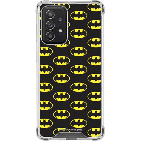 DC Comics Batman Logo Pattern Galaxy A52 5G Clear Case