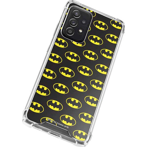 DC Comics Batman Logo Pattern Galaxy A52 5G Clear Case