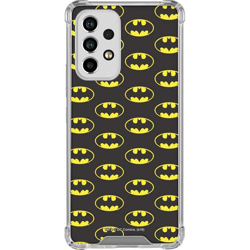 DC Comics Batman Logo Pattern Galaxy A53 5G Clear Case