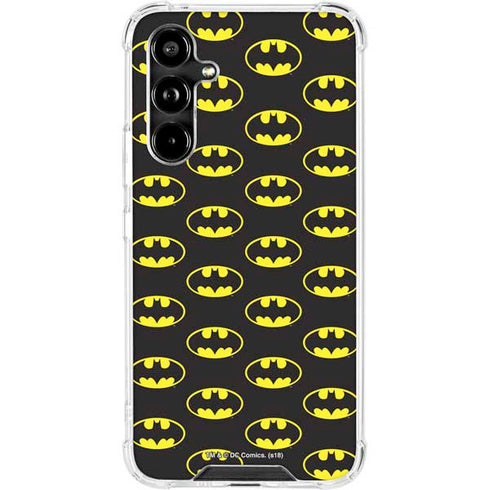 DC Comics Batman Logo All Over Print Galaxy A54 5G Clear Case