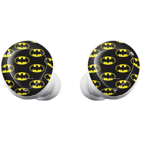 DC Comics Batman Logo Pattern Galaxy Buds Plus Skin