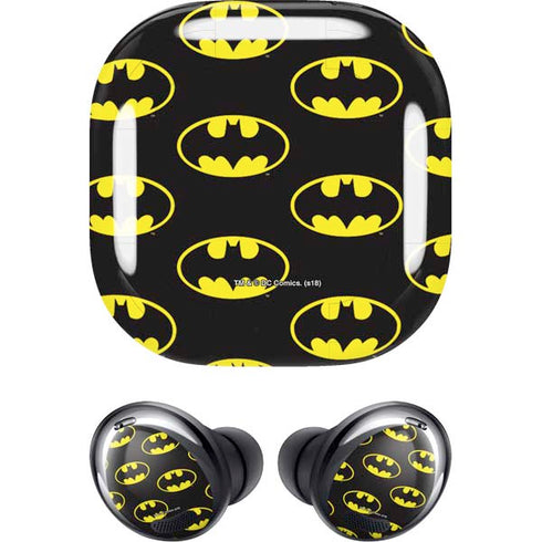 DC Comics Batman Logo Pattern Galaxy Buds Pro Skin