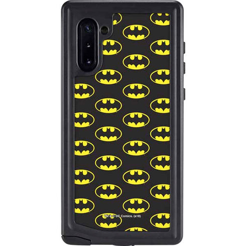 DC Comics Batman Logo Pattern Galaxy Note 10 Waterproof Case