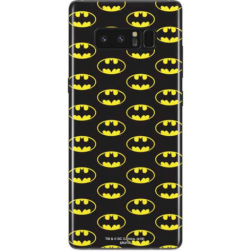 DC Comics Batman Logo Pattern Galaxy Note 8 Skin