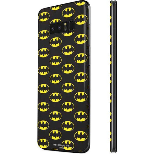 DC Comics Batman Logo Pattern Galaxy Note 8 Skin