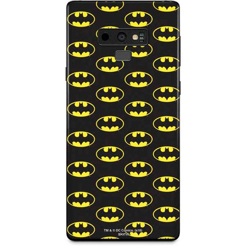 DC Comics Batman Logo Pattern Galaxy Note 9 Skin