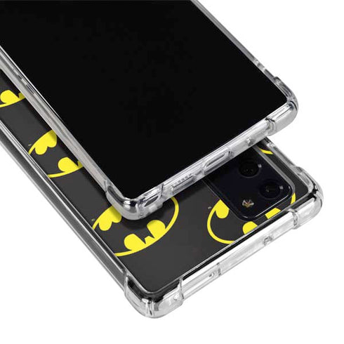DC Comics Batman Logo Pattern Galaxy Note20 5G Clear Case