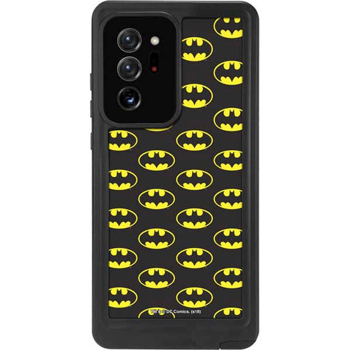 DC Comics Batman Logo Pattern Galaxy Note20 Ultra 5G Waterproof Case