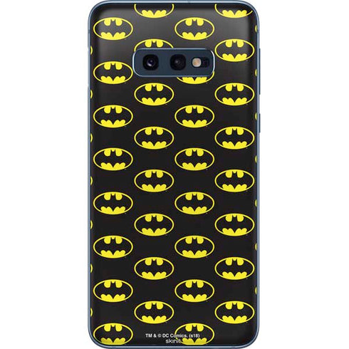 DC Comics Batman Logo Pattern Galaxy S10e Skin