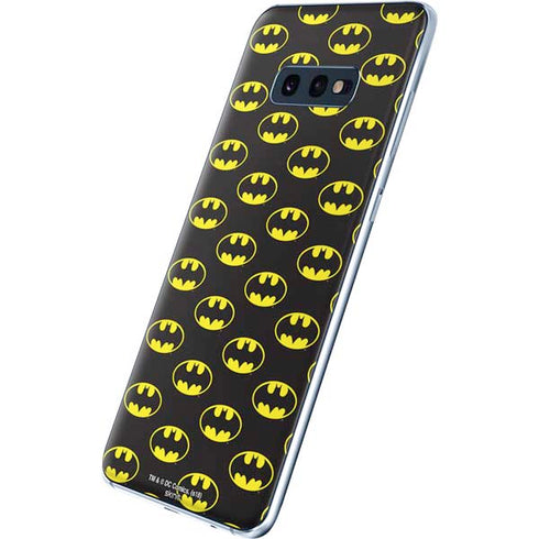 DC Comics Batman Logo Pattern Galaxy S10e Skin
