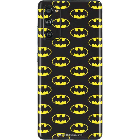 DC Comics Batman Logo Pattern Galaxy S20 Fan Edition Skin