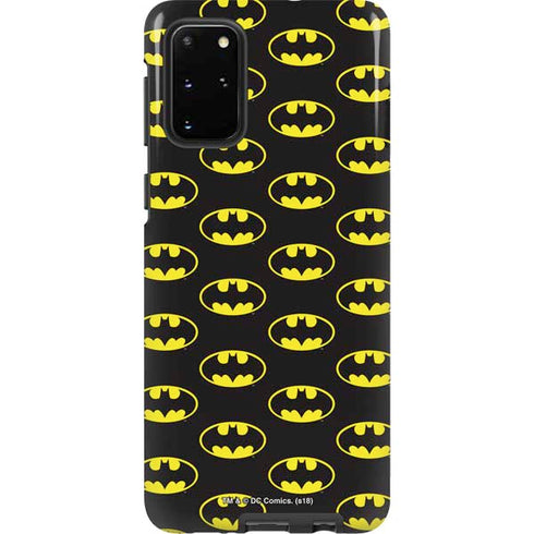 DC Comics Batman Logo Pattern Galaxy S20 Plus Pro Case