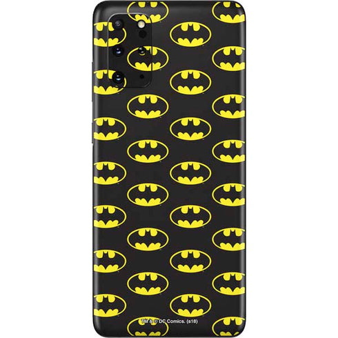 DC Comics Batman Logo Pattern Galaxy S20 Plus Skin