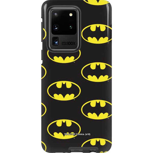 DC Comics Batman Logo Pattern Galaxy S20 Ultra 5G Pro Case