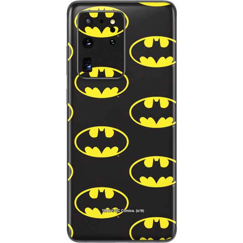 DC Comics Batman Logo Pattern Galaxy S20 Ultra 5G Skin