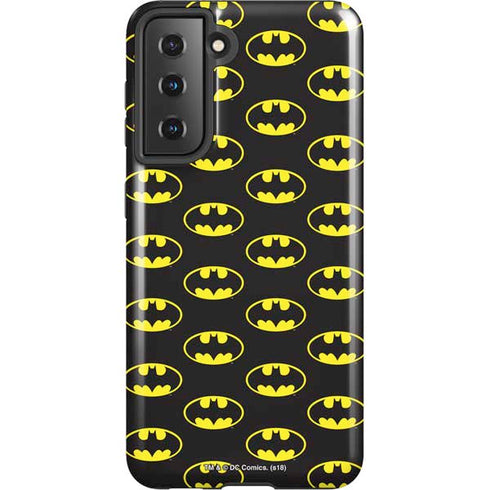 DC Comics Batman Logo Pattern Galaxy S21 5G Pro Case