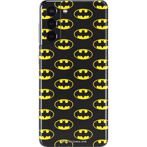 DC Comics Batman Logo Pattern Galaxy S21 5G Skin
