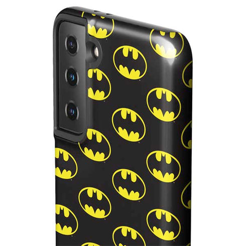 DC Comics Batman Logo Pattern Galaxy S21 FE Pro Case