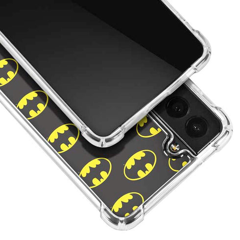 DC Comics Batman Logo Pattern Galaxy S21 Plus 5G Clear Case