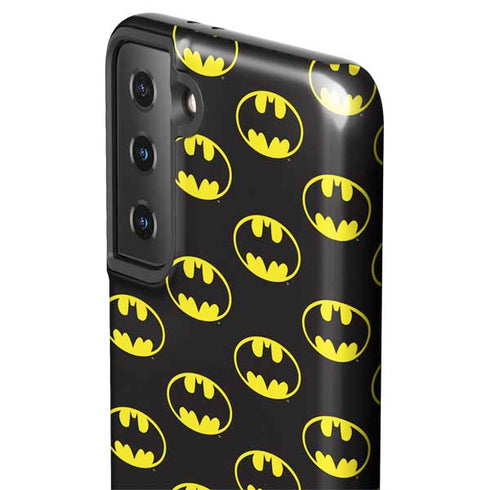 DC Comics Batman Logo Pattern Galaxy S21 Plus 5G Pro Case