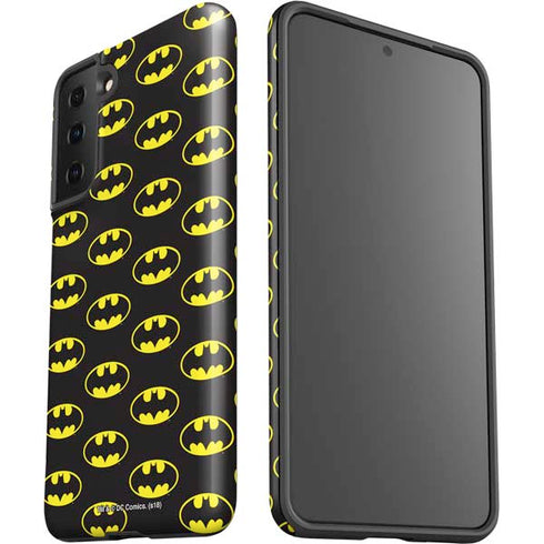 DC Comics Batman Logo Pattern Galaxy S21 Plus 5G Pro Case