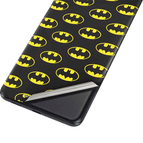 DC Comics Batman Logo Pattern Galaxy S21 Plus 5G Skin