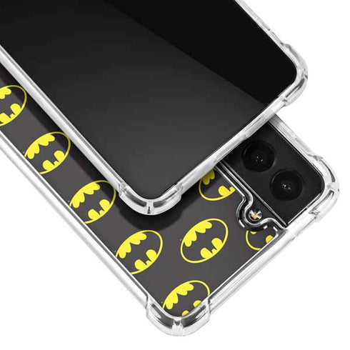 DC Comics Batman Logo Pattern Galaxy S22 Plus Clear Case
