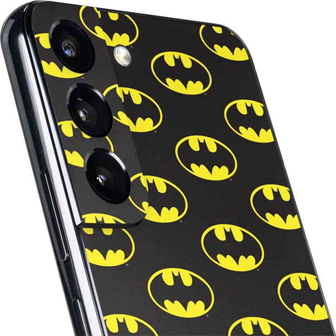 DC Comics Batman Logo Pattern Galaxy S22 Plus Skin