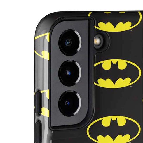 DC Comics Batman Logo Pattern Galaxy S22 Pro Case